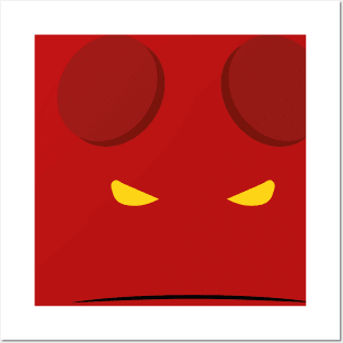 Minimalist Hellboy Posters and Art